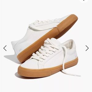 Madewell Sidewalk Low-Top Sneakers in Monochrome Canvas